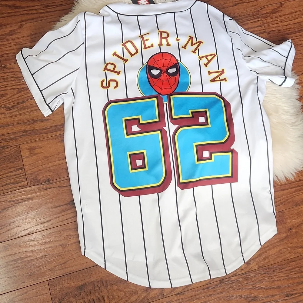 Marvel Spider-Man Striped Baseball Jersey - Picture 2 of 5